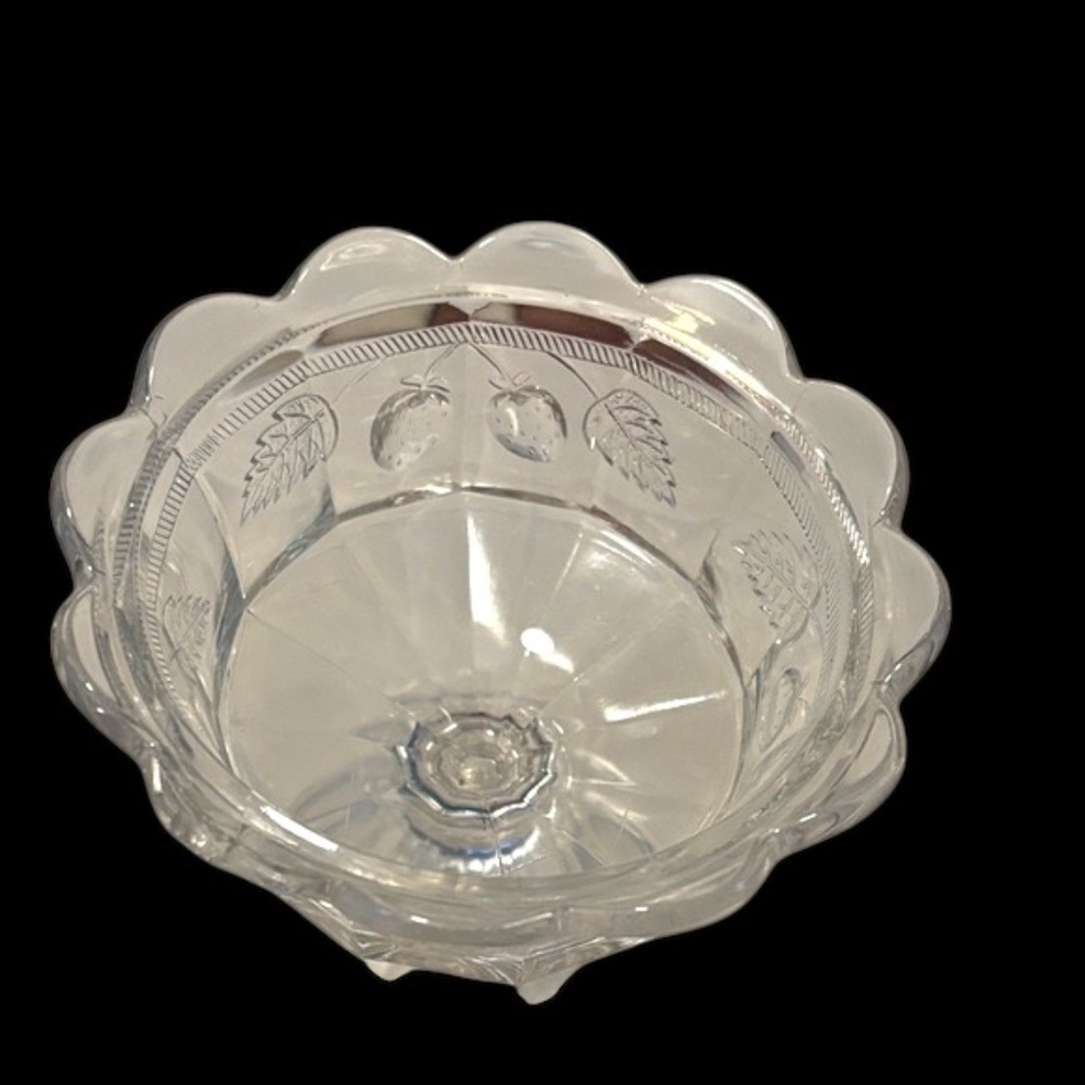 Vintage Elegant Crystal Glass Candy Dish or Compote - Picture 13 of 14